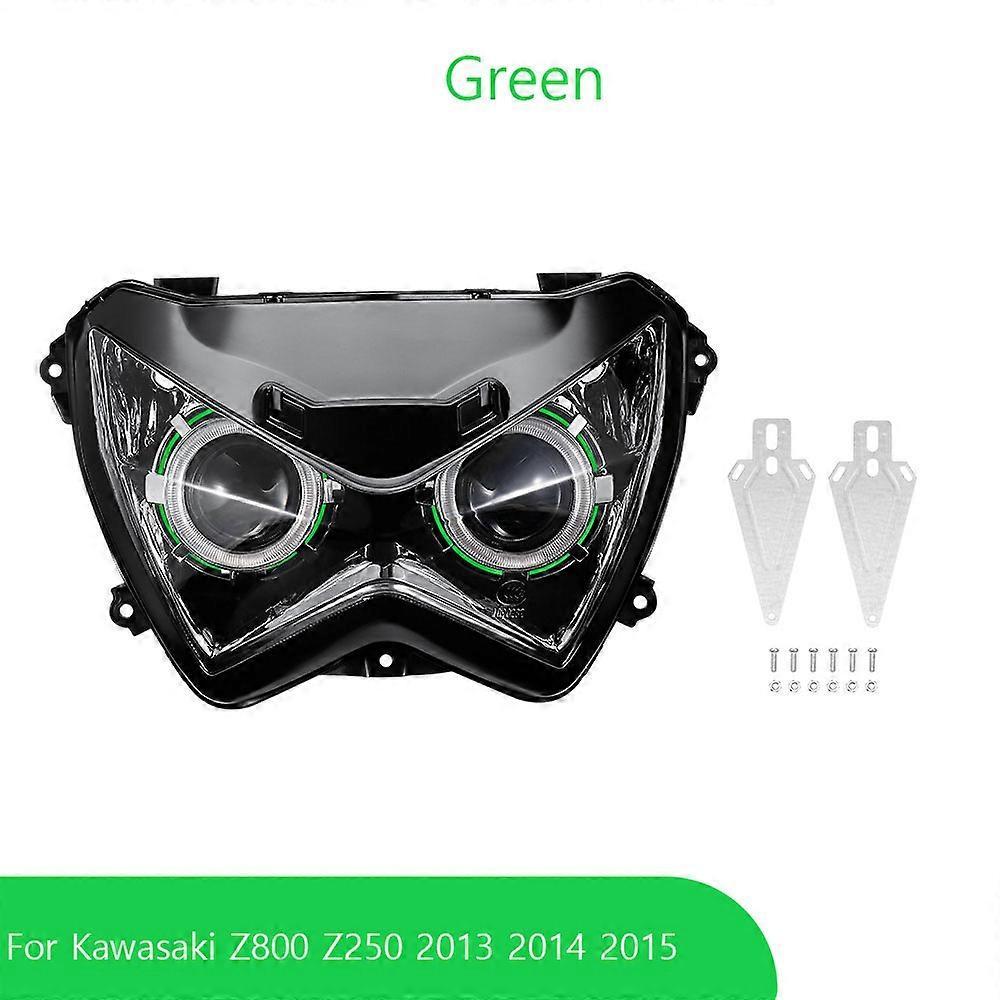 Redkid For Kawasaki Z800 Z250 Z 800 Z 250 2013 2014 2015 2016 Motorcycle Accessories Front Head Light Motobike New Headlight Waterproof Green