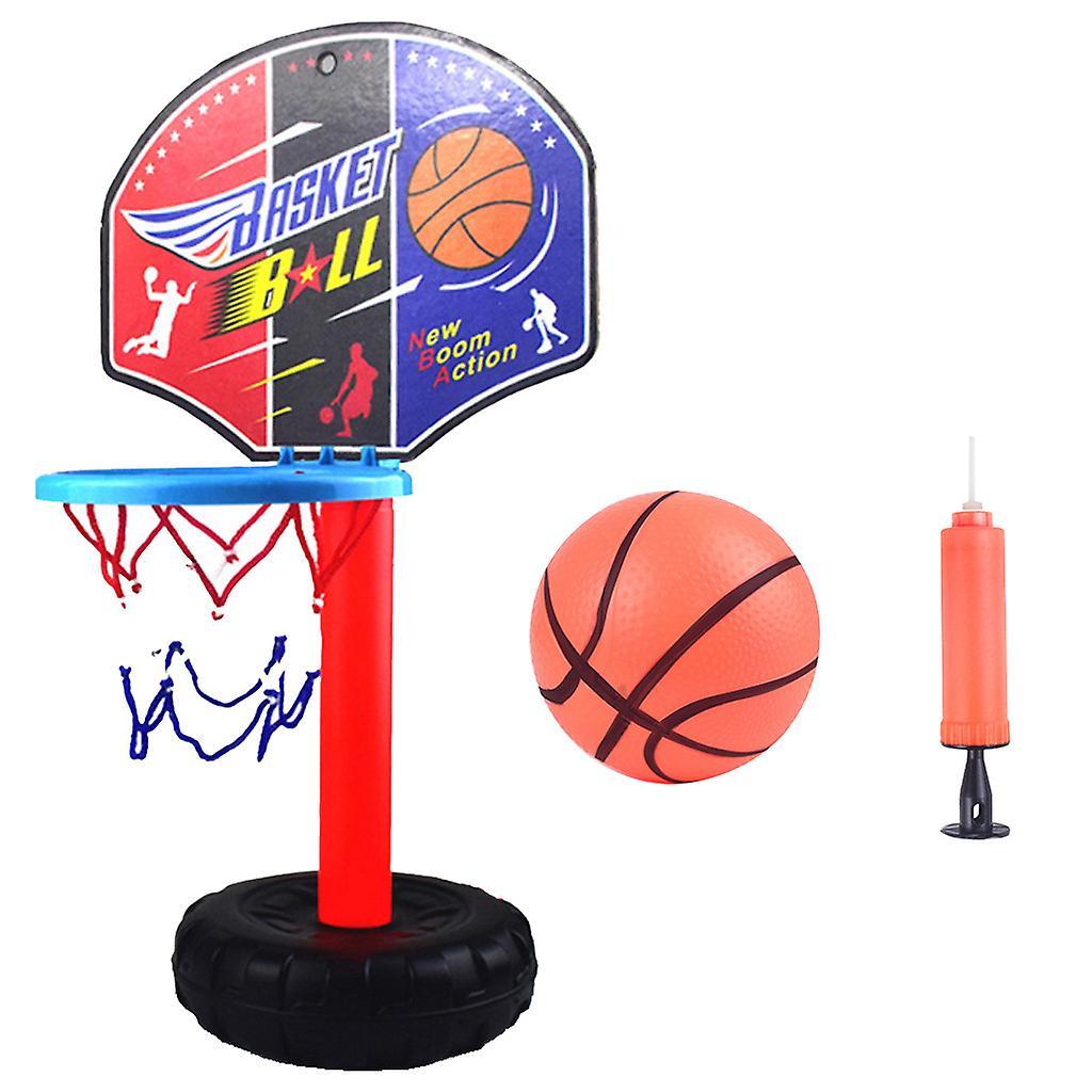 Flye Kids Height- Adjustable Sports Basketball System Hoop Basketball Goal Backboard Multicolor