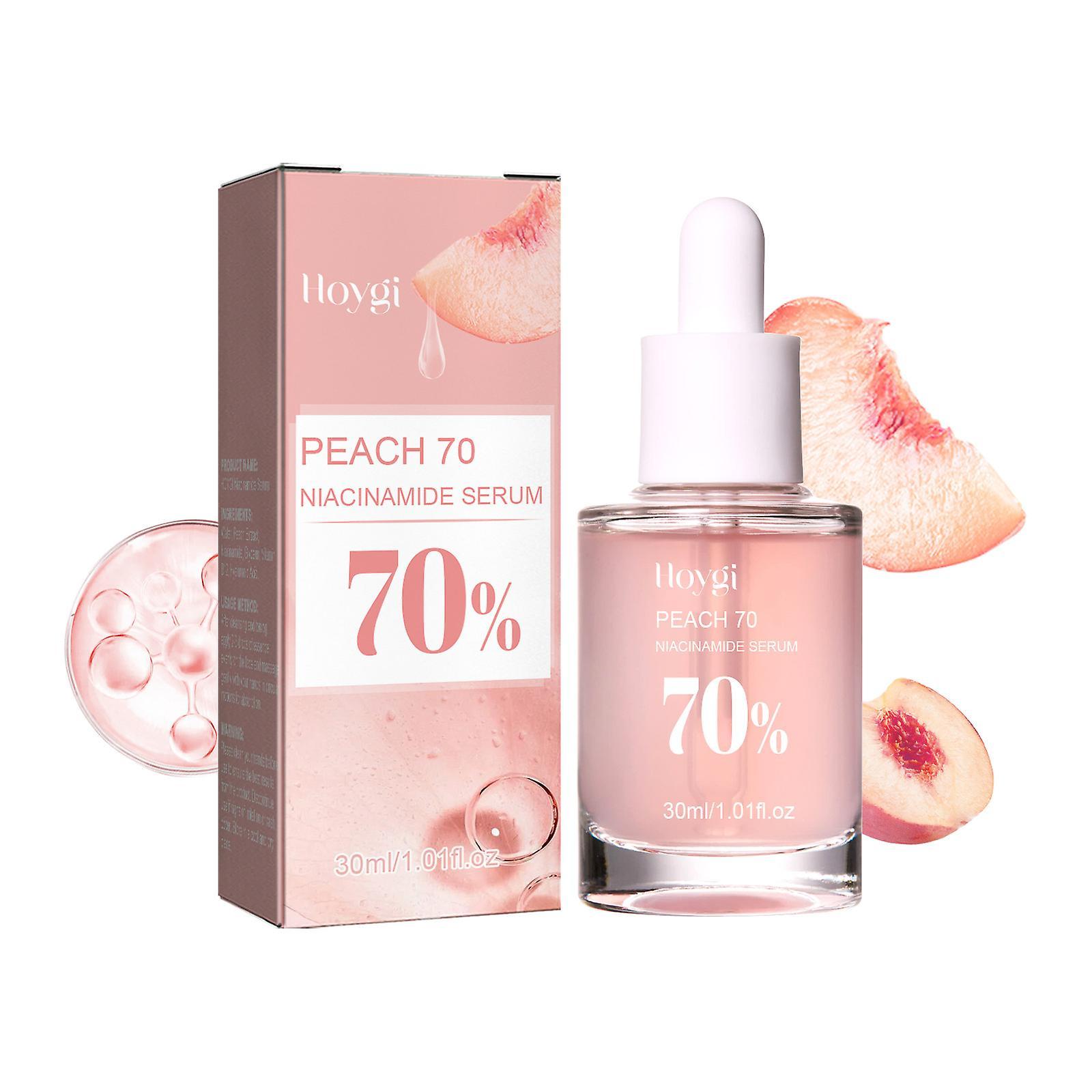 Hefansi Peach Niacinamide Serum 30ml  Brightening Hydrating Face Serum Hyperpigmentation Reducing Melanine Daily Clean Beauty 30ml