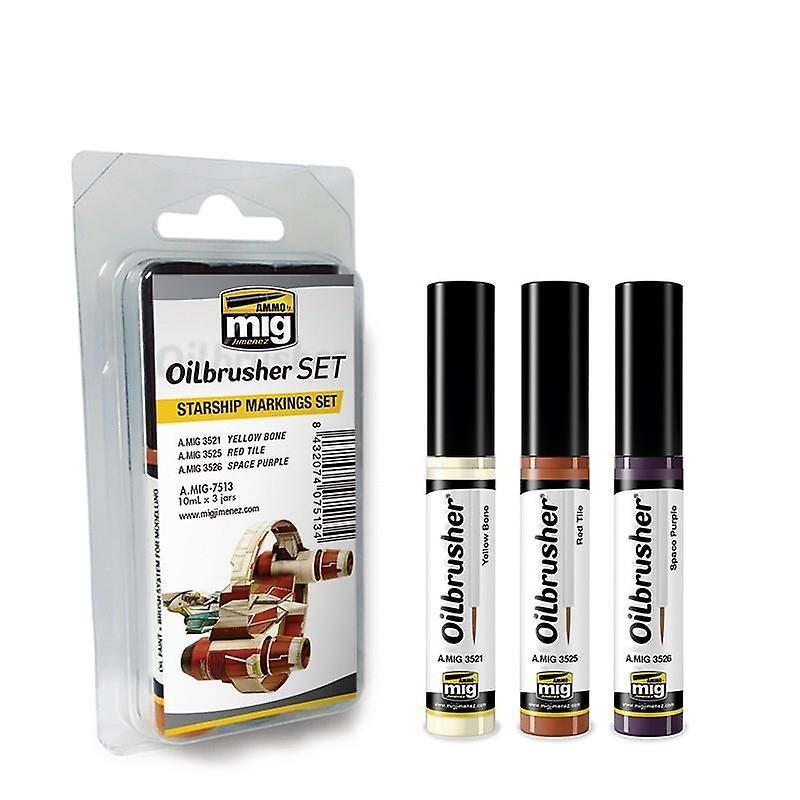 Mig Ammo Ammo by Mig Oilbrushers Set - Starship Markings Set