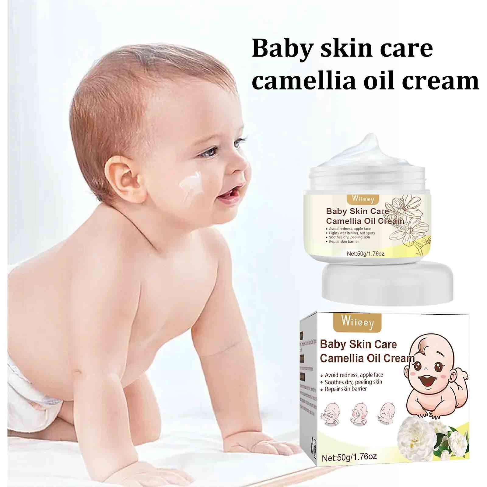 Baodan Baby Skin Camellia Oil Cream,Baby's Mild Moisturizing Anti-dry And Cracked Soft Skin Moisturizing And Nourishing