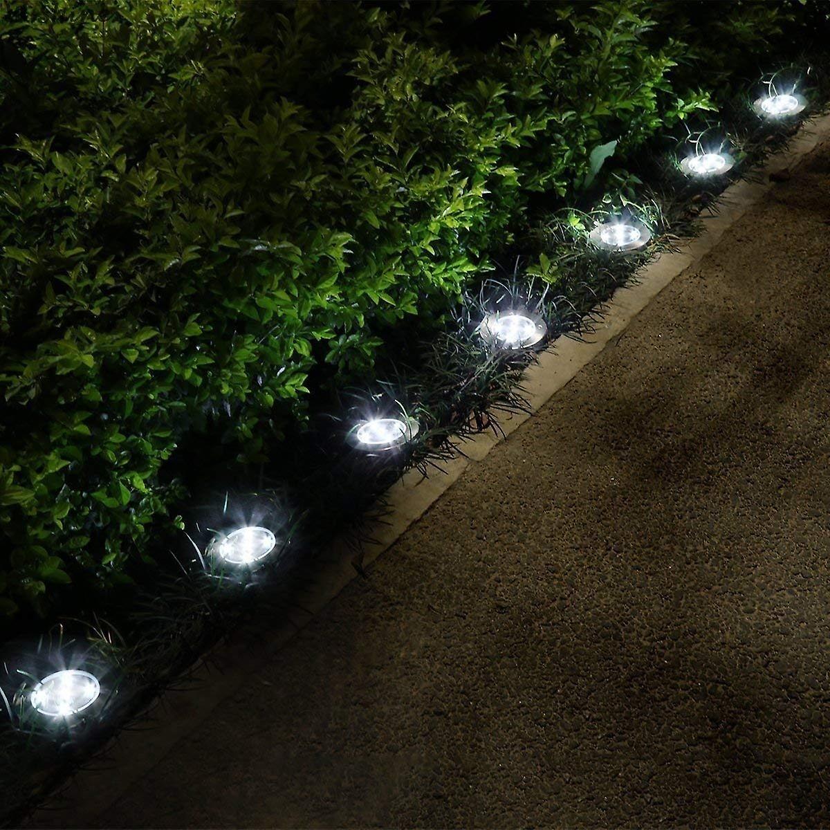 Slowmoose Solar Light -waterproof 8 Led Street Light White 10 LED