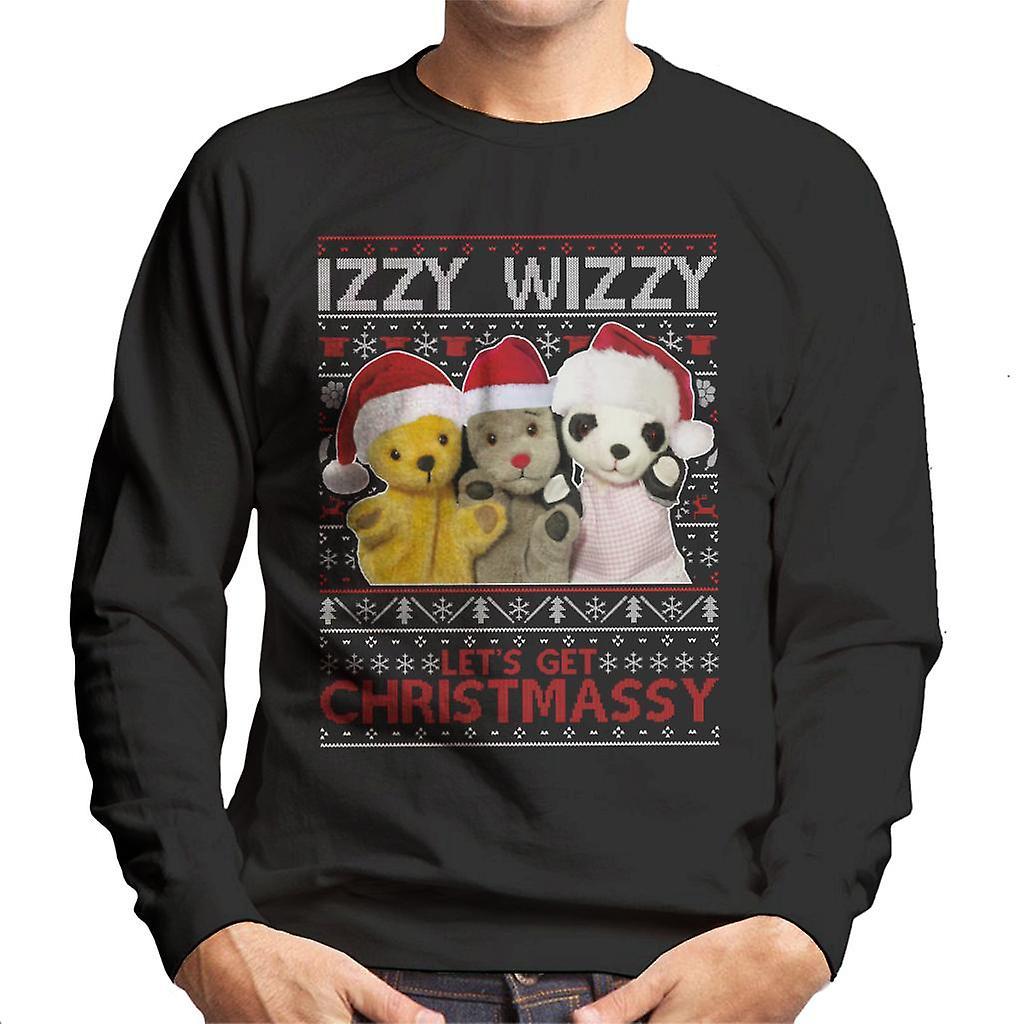 Sooty Christmas Izzy Wizzy Men's Sweatshirt Black Small