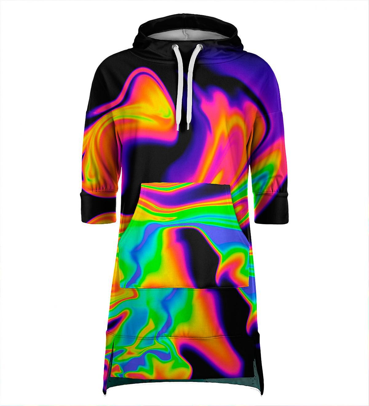 Mr Gugu & Miss Go Mr. Gugu Miss Go Holografic Hoodie Dress black L