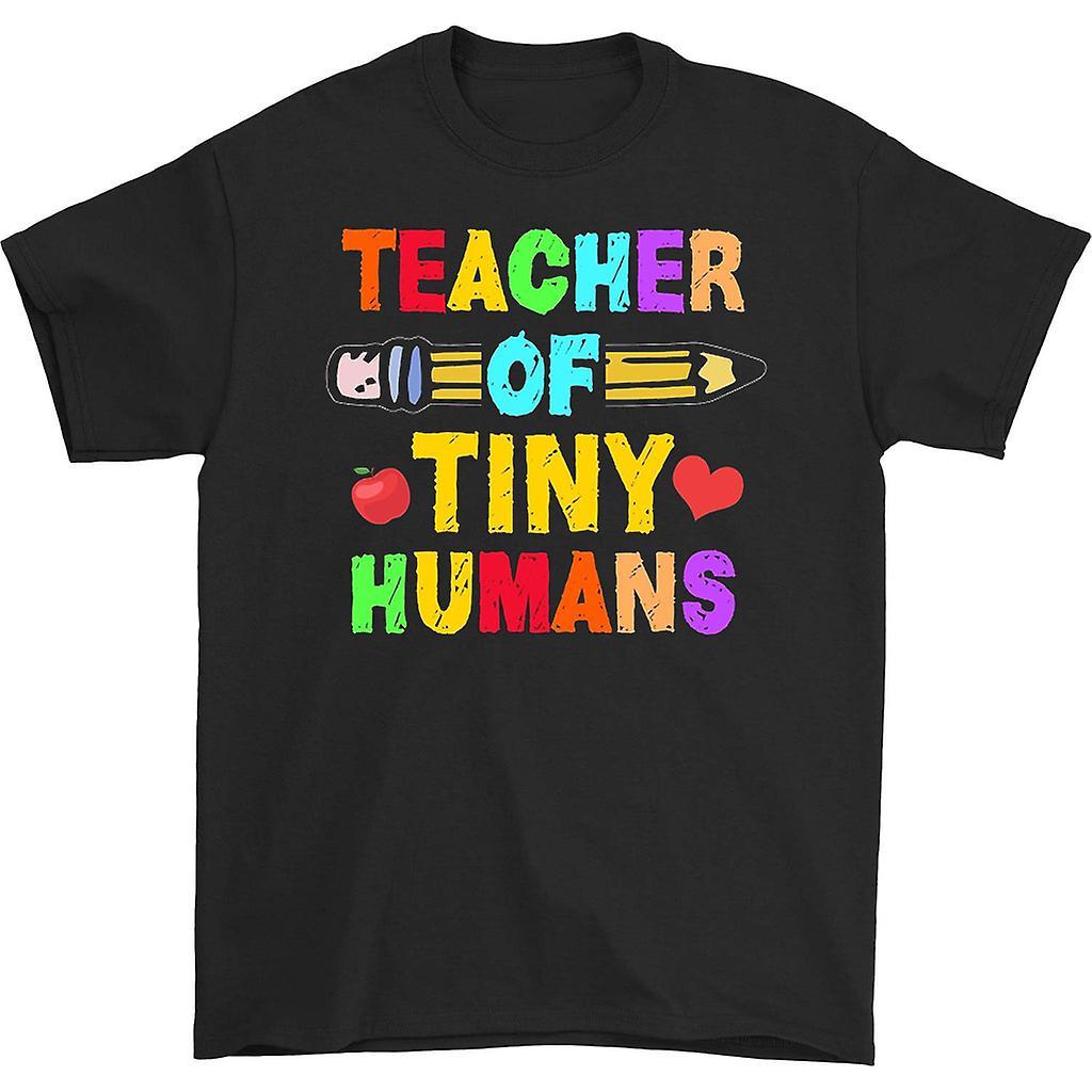 HISHARK Teacher of Tiny Humans T-shirt Black L