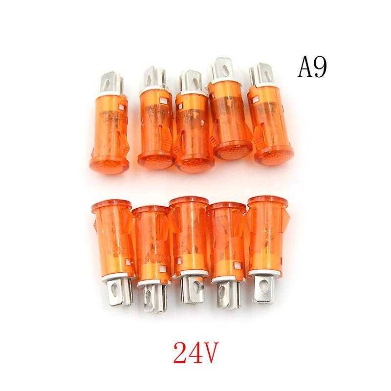 He Fei Mao Qiang Dian Zi Shang Wu You Xian Gong Si 10PCS Signal Lamp 10mm Red Green Yellow Lamp Indicator Light 12V 24V 220V