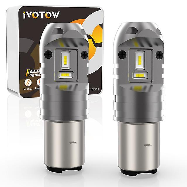 Lighting Ivotow Ba20d Led Motorcycle Headlight Bulb Hi/lo Beam S2 Light Bulb Conversion Kit For Motorbike Atv Utv Headlamp 3000lm 12v 2Pcs BA20D