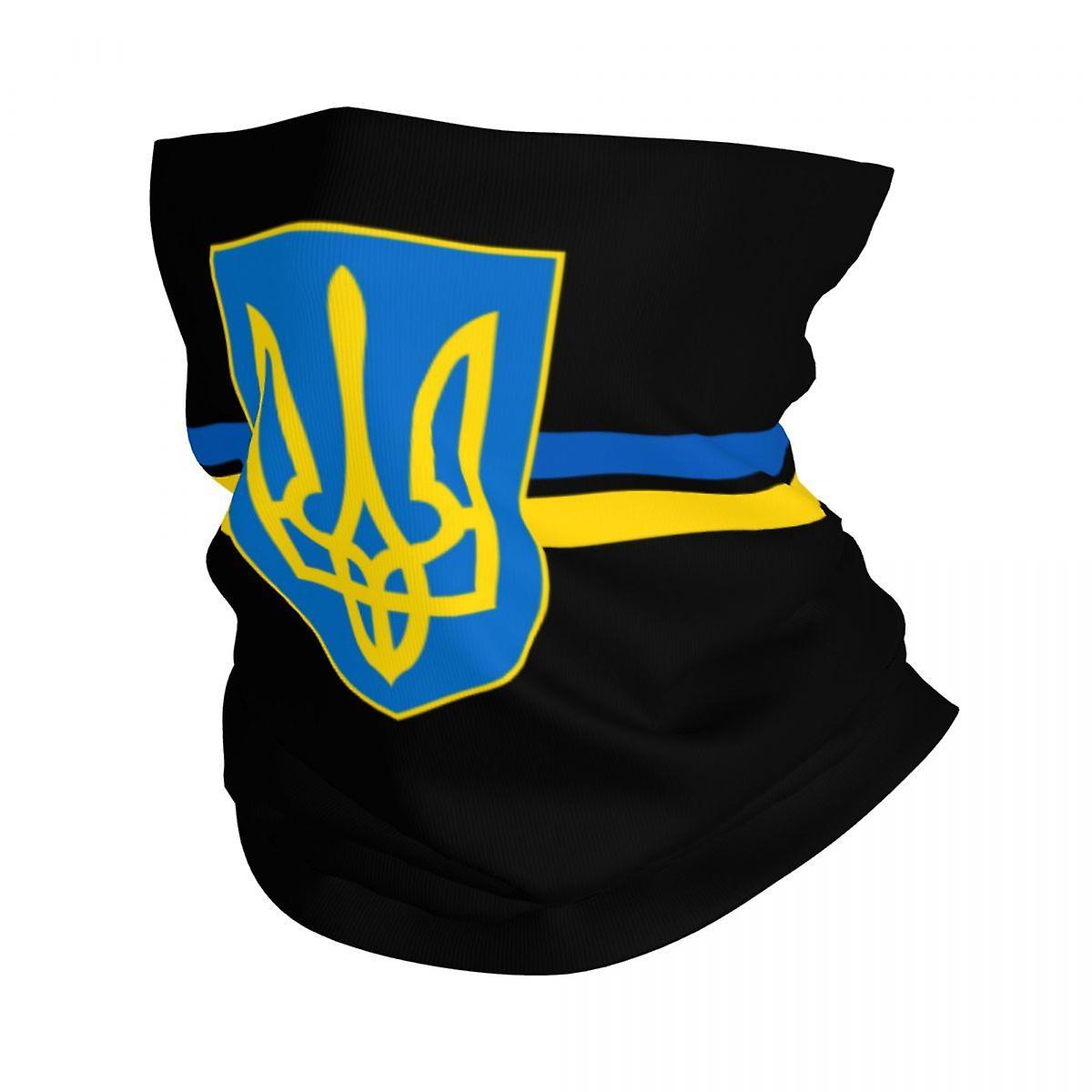 Dlelv Ukrainian Flag Winter Headband Neck Warmer Men Women Ski Hunting Tube Scarf Ukraine Patriotic Face Bandana Gaiter 22 Multiuse Bandana