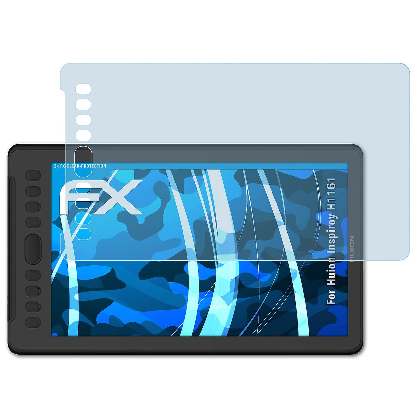 atFoliX 2x protective film compatible with Huion Inspiroy H1161 screen protector clear 01 FX-CLEAR