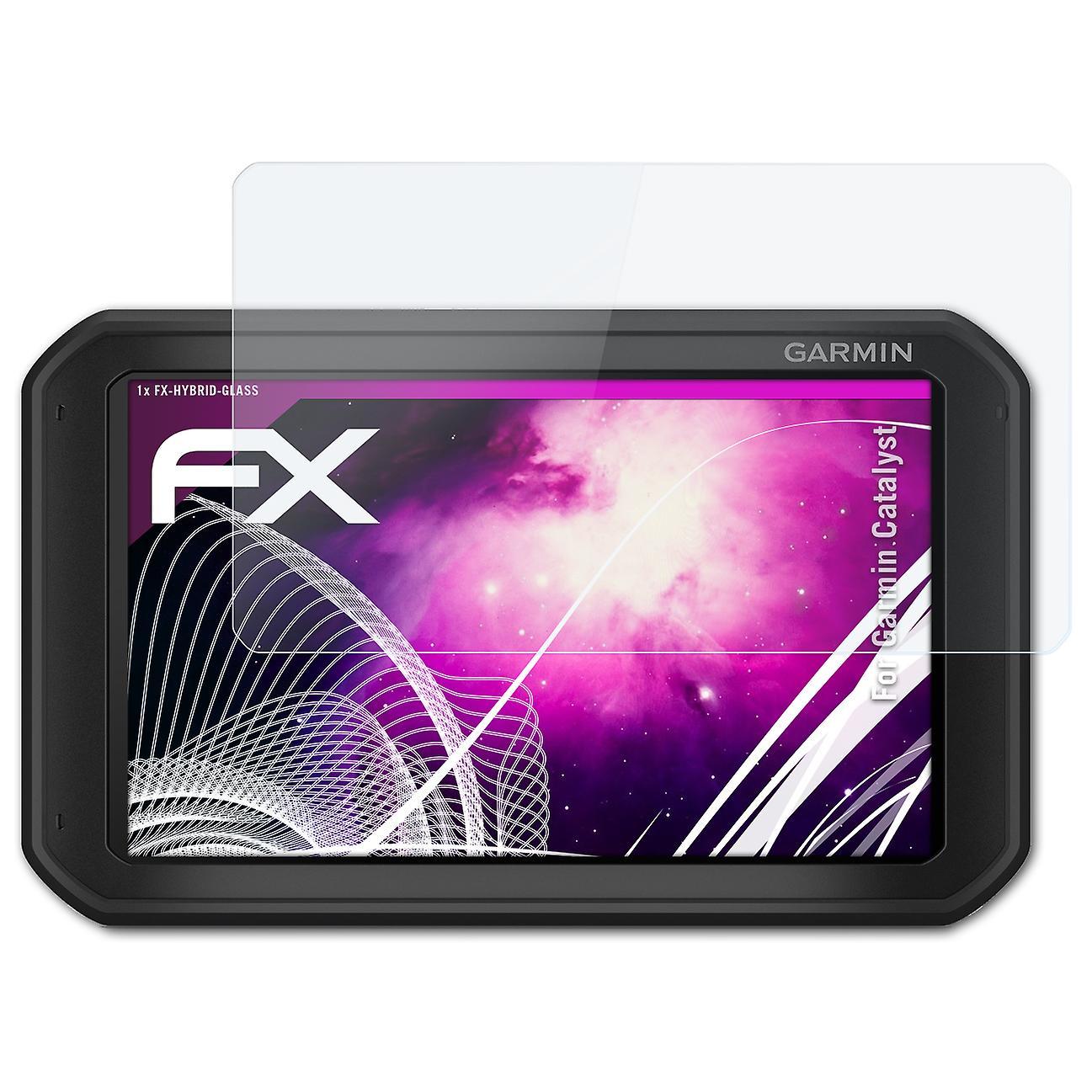 atFoliX Armored Film Compatible With Garmin Catalyst Glass Foil 9H Protective Armor 03 FX HYBRID GLASS