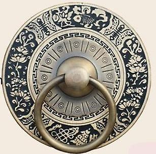 Slowmoose Antique Vintage Eengraving -decorative Wooden Door Handles, Knobs 11cm bronze