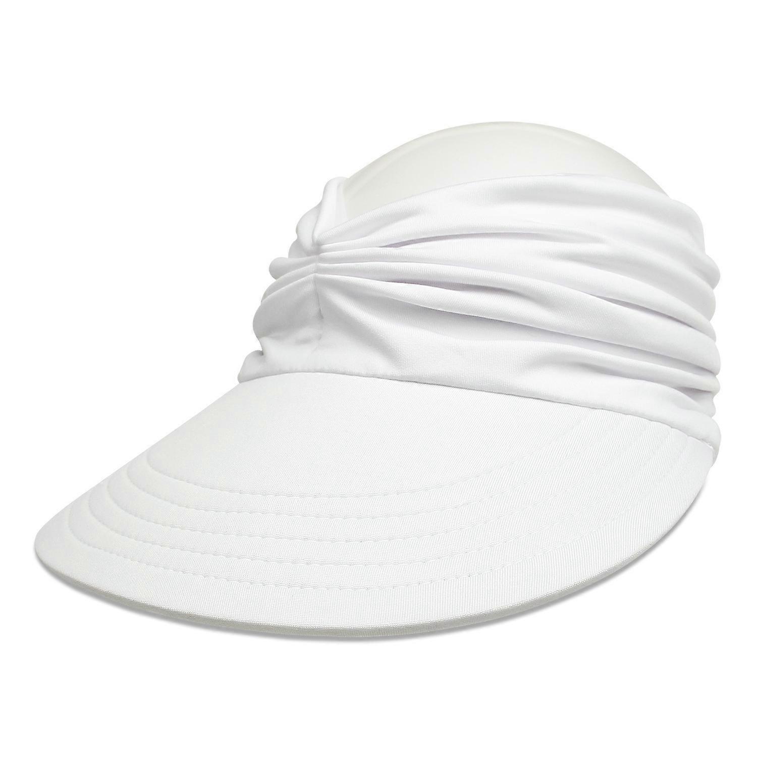 Scsrbsm (White) Women's Sun Hat, Wide Brim Outdoor Sun Hat