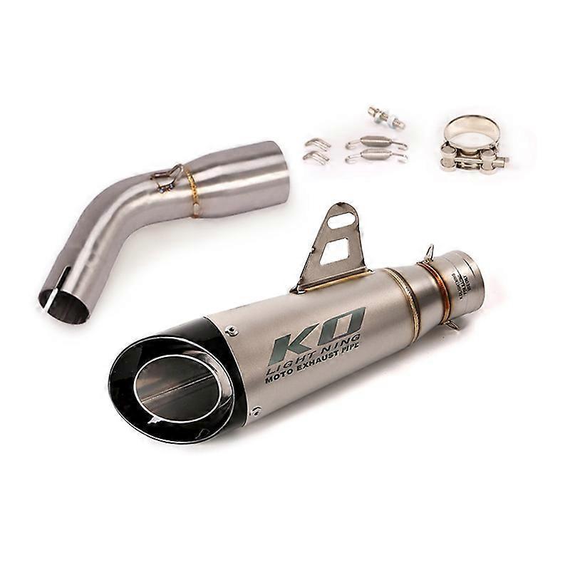 Arysiedder FOR SUZUKI SV650 2016-2022 Motorcycle Exhaust Escape Pipe Muffler Mid Link Pipe Slip on Without DB Killer Stainless steel D