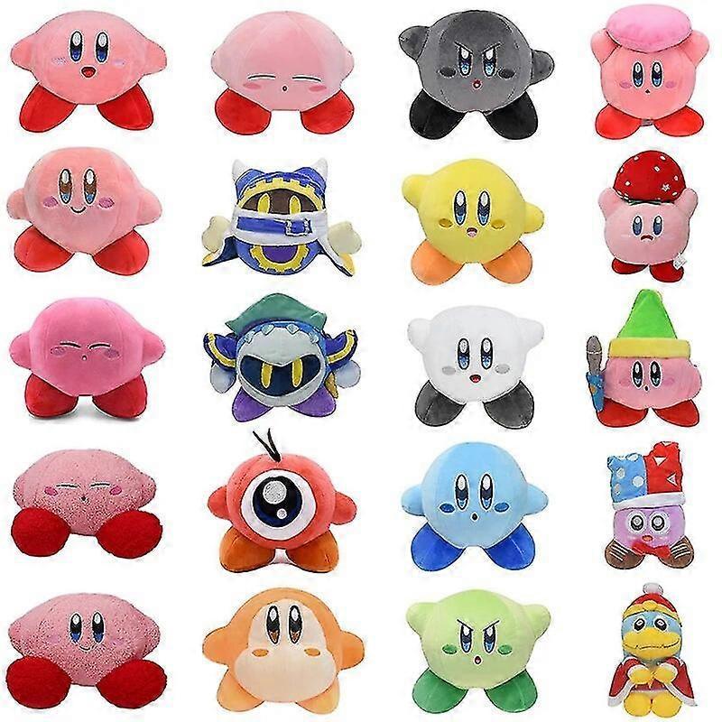 Jkw Star Kirby Anime Plush Toys Sword Kirby Magolor Meta Knight Waddle Dee King Dedede Stuffed Peluche Dolls Kawaii Pillow Gifts kirby big feet CHINA