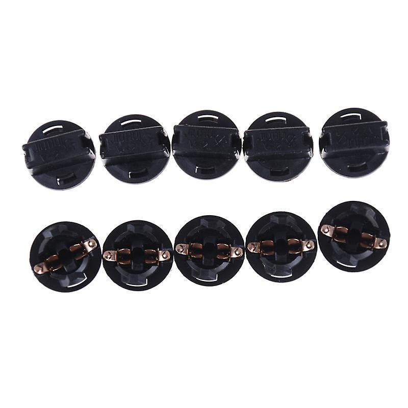 Shanghai Yiting Trading Co Ltd 10PCS T10 W5W 168 192 194 Wedge Instrument Panel Dash Light Base Socket one size