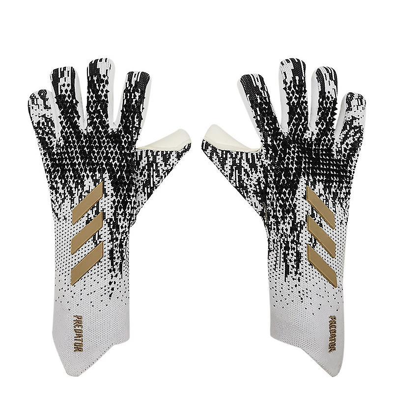 Exsha Goalkeeper Gloves Premium Quality Football Goal Keeper Gloves Finger Protection black gold 6