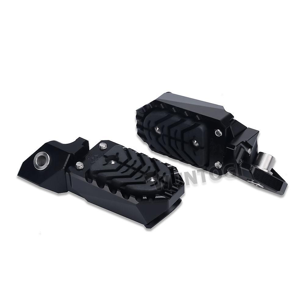 Jhshop Motorcycle Aluminum Footrest Foot Pegs Footpeg For Bmw R1200gs Adv R 1200 Gs 2016-2019 R1250gs R 1250 Gs Adventure 2020-2023 Black