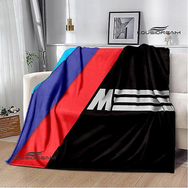 Racing Car Logo Printed Blanket Picnic Blankets Warm Blanket Soft And Comfortable Blanket Home Travel Blanket Birthday Gift 11 75x90cm