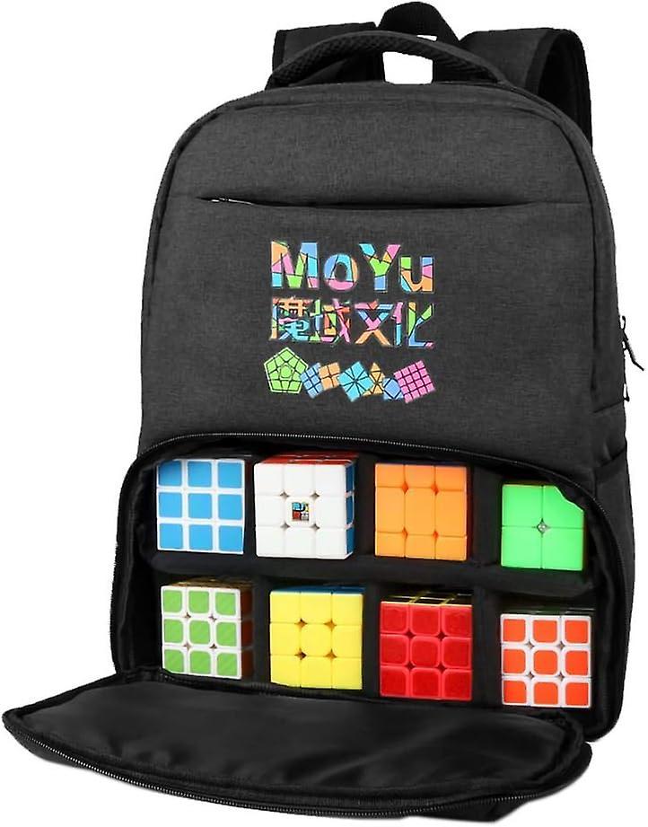 Aiyuego MoYu Carrying Case Storage Bag Portable Handbag Backpack Equipment Bag Cube Travel Backpack Moyu Cubing Bag - Dark Gray