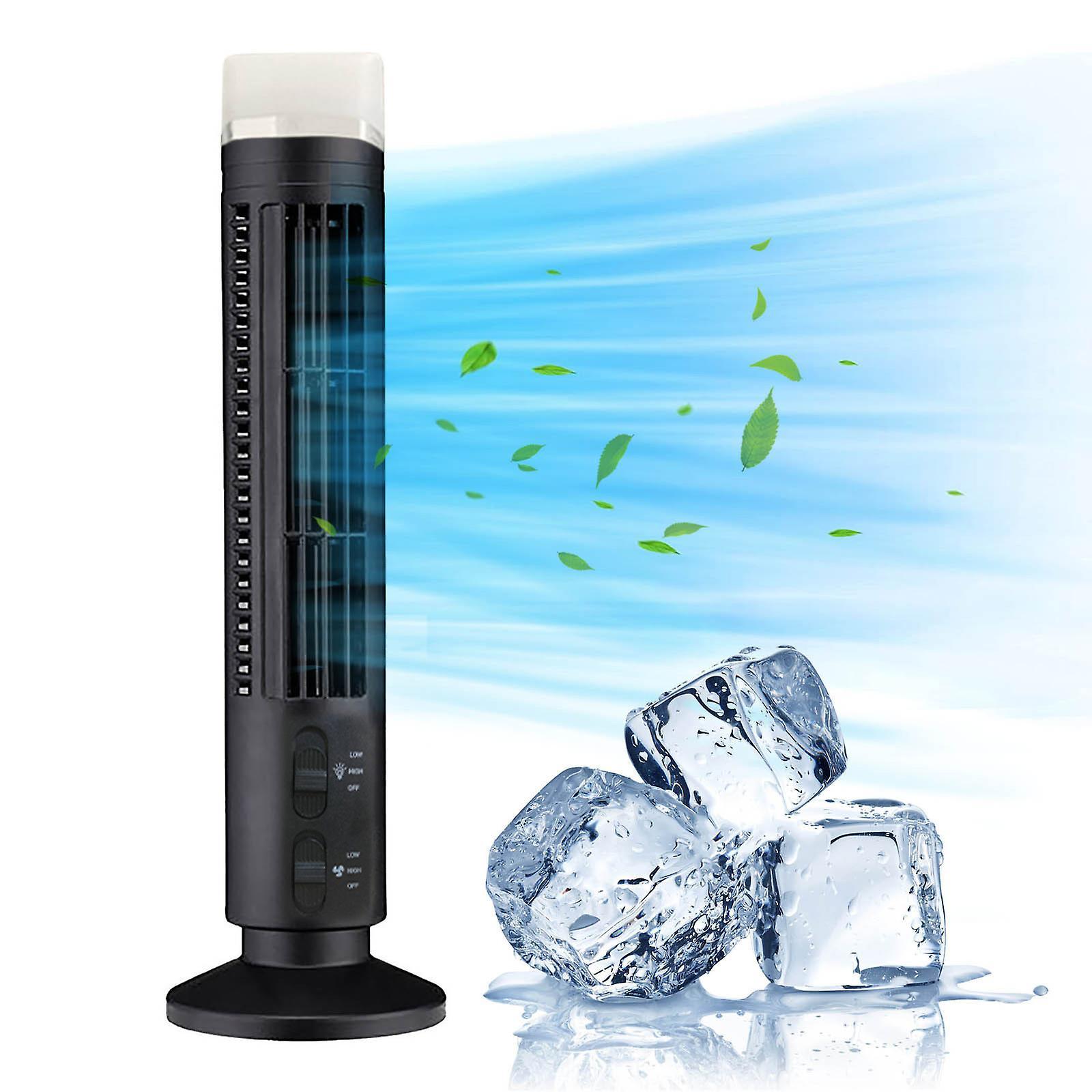 Baodan Tower Fan Led Bladeless Fan Tower Electric Fan Mini Vertical Conditioner BK