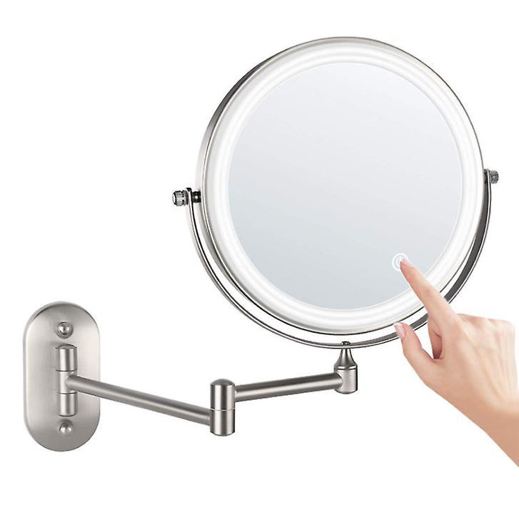 Litzee Wall Mounted Makeup Mirror Adjustable Light Swivel Vanity Mirror 10times