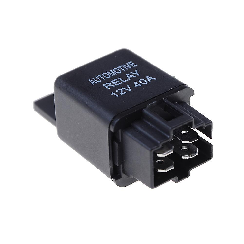 He Fei Mao Qiang Dian Zi Shang Wu You Xian Gong Si 12V 40A Car Automotive Relay 4 Pins SPST Alarm Relay with relay socket HFMQV One Size