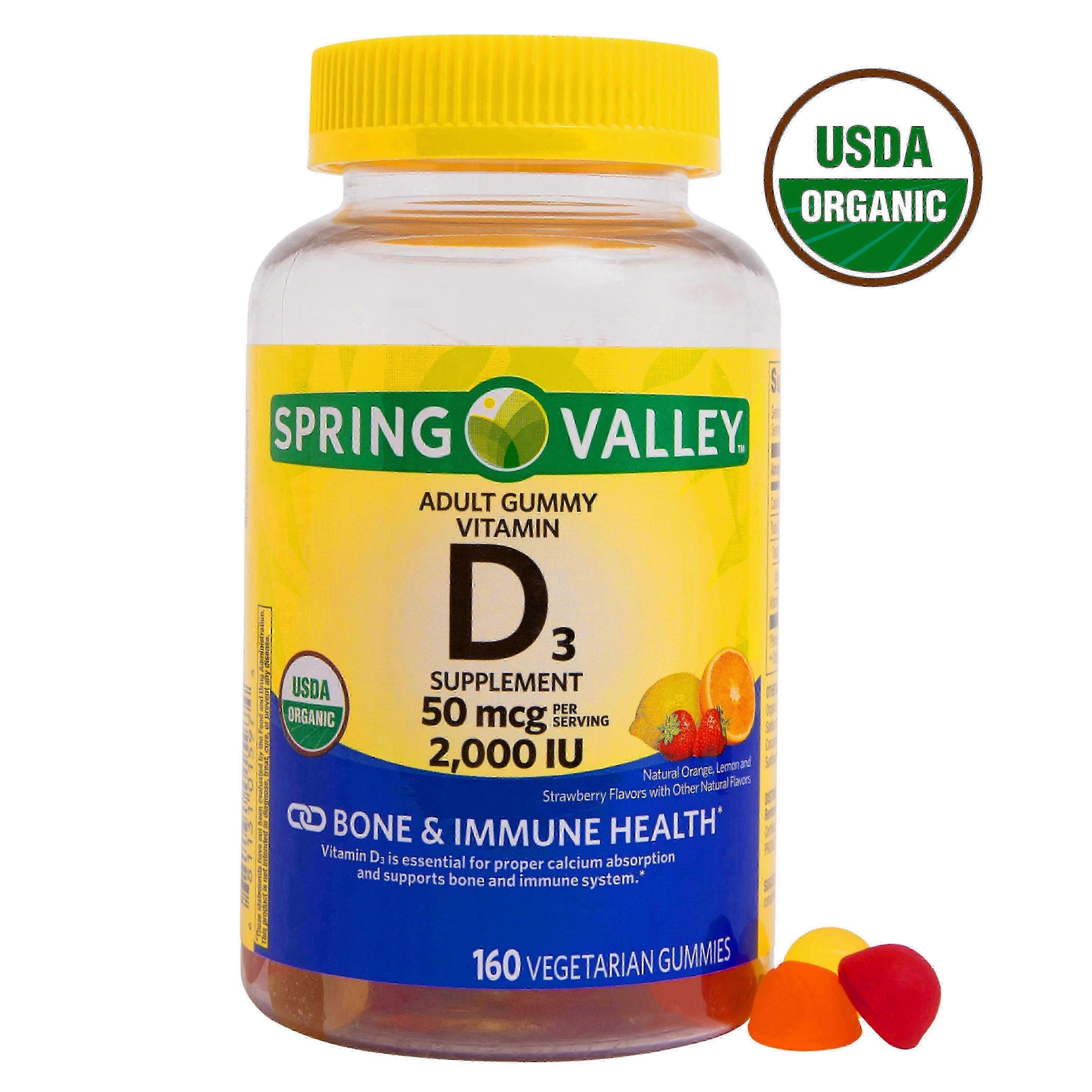 Spring valley vegetarian vitamin d3 gummies, 160 ea