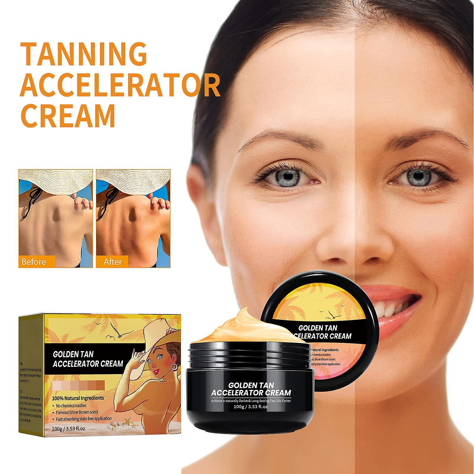 Fongwan 100g Self Tanning Cream, Self Tanner Lotion, Sunless Tanner For Face/body, Skin Tan Serum For Bronze Skin 1pcs