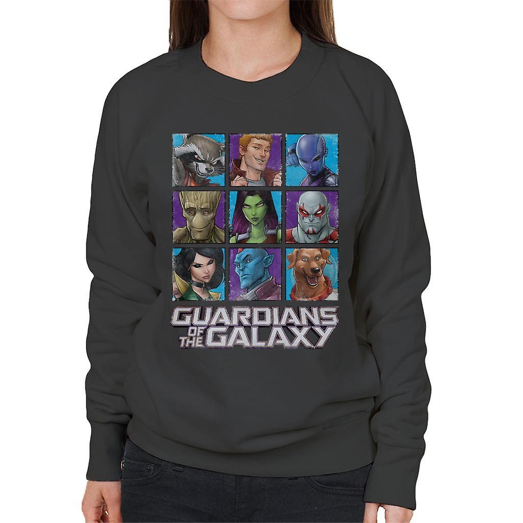 Marvel Guardians Of The Galaxy Extended Crew Women's Sweatshirt Charcoal X-Large