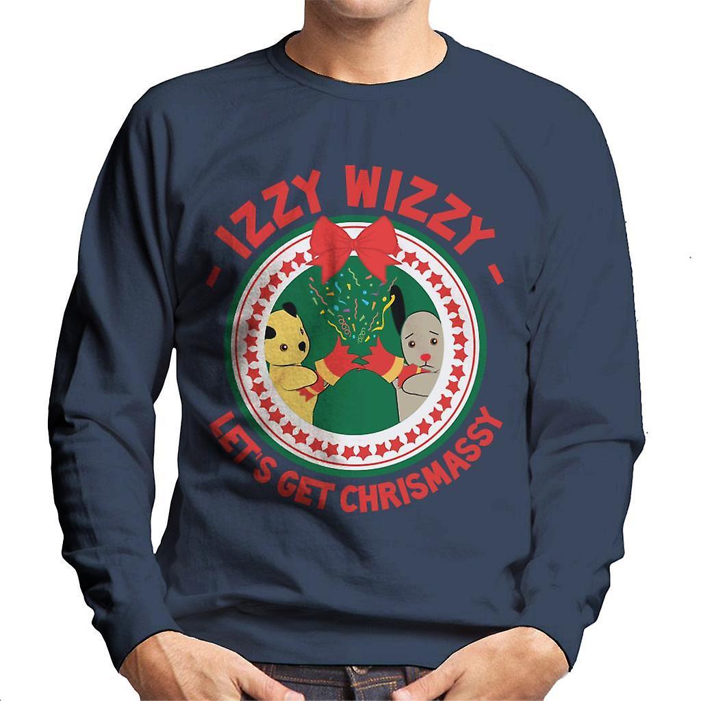 Sooty Christmas Lets Get Chrismassy Men's Sweatshirt Navy Blue XX-Large