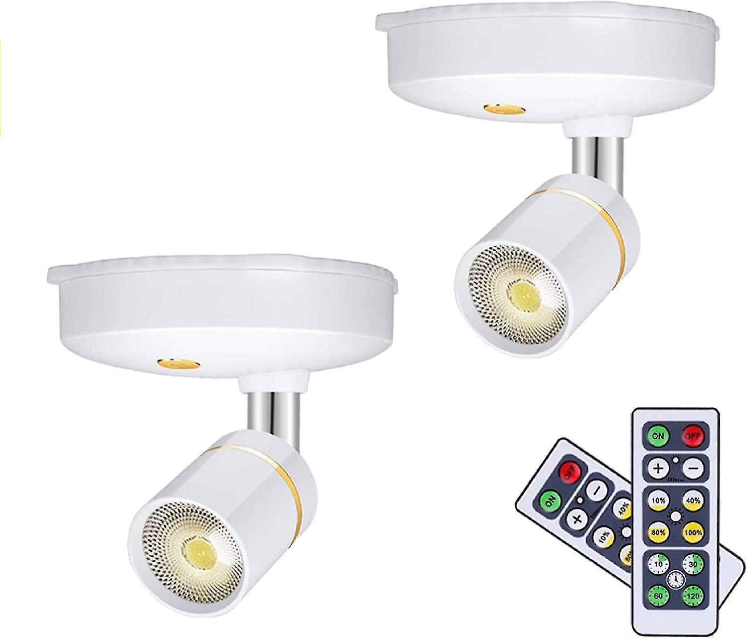 Guangzhou Yunlan Trading Co., Wireless Spot Lights Battery Operated Picture Lights Mini Accent Lights Indoor Dimmable LED Spotligh