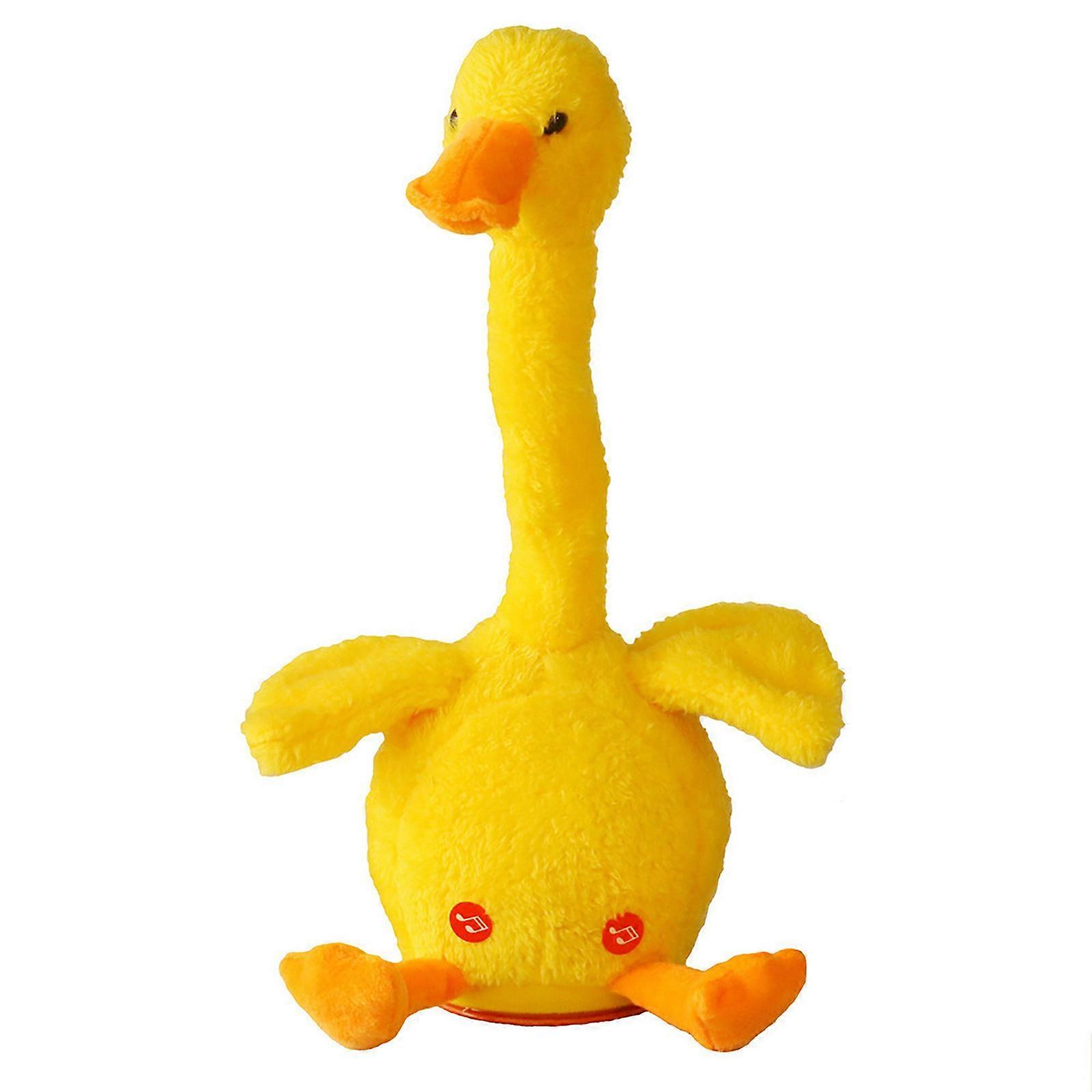 unbrand Electronic Duck Toy Shake Dancing Singing Repeat Home Decorations Plush Toy Rechargeable