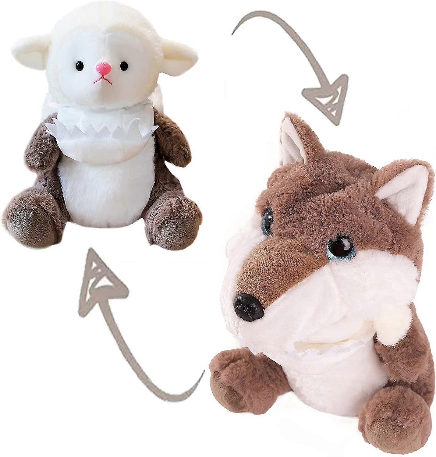 Ubiuo Adorable Sheep Stuffed Animals Dressed as Wolf Plushies Cute Plush Toys for Kids Stuffed Animal Gift for Birthday, Valentine, Christmas Sheep...