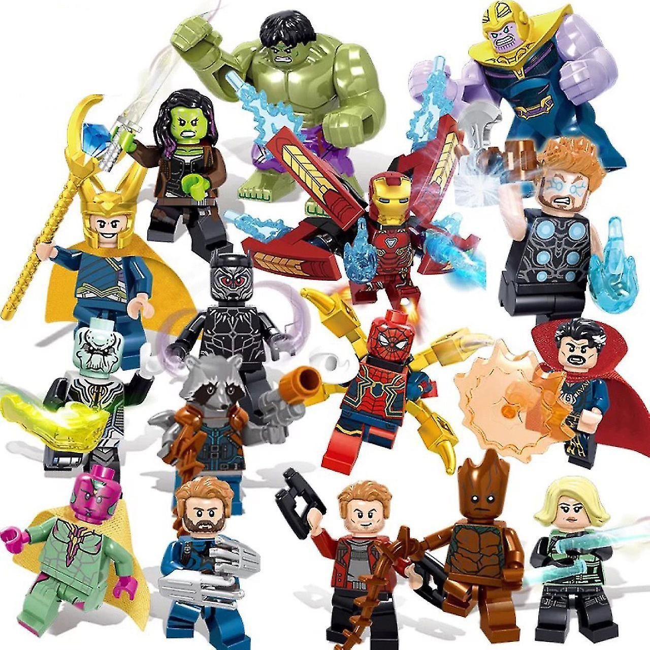 Sfygv 16pcs Super Heroes Fit Lego Avengers Infinity War Mini Figure Man