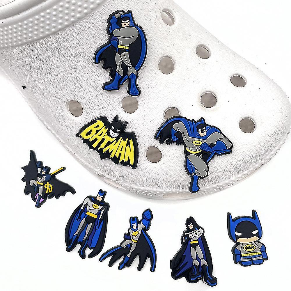 Shinestar 8 Pcs Superhero Batman The Dark Knight Shoes Charms For Crocs Clog Sandals Decoration Accessories Christmas Birthday Gifts