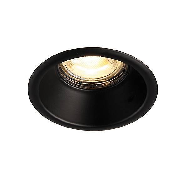 Saxby Lighting Speculo LED Fire Rated 1 Light Bathroom Recessed Downlight Matt Black, Glass IP65