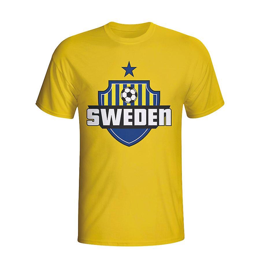 Gildan Sweden Country Logo T-shirt (yellow) - Kids MB (7-8 Years)