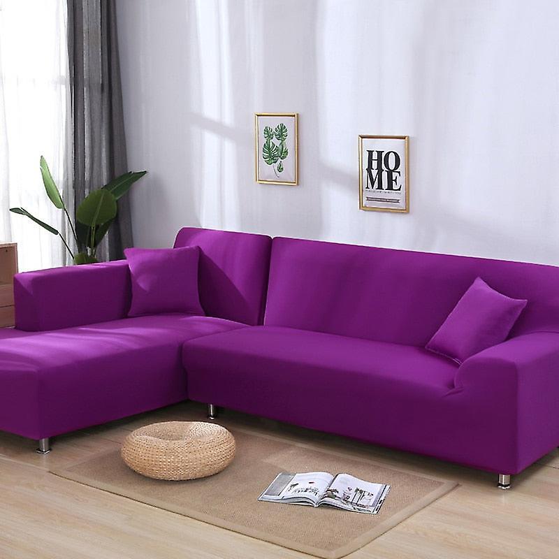 Slowmoose Sofa Covers For Living Room, Slip-resistant - Sofa Cover Stretch L Shaped colour23 2-seater 145-185cm