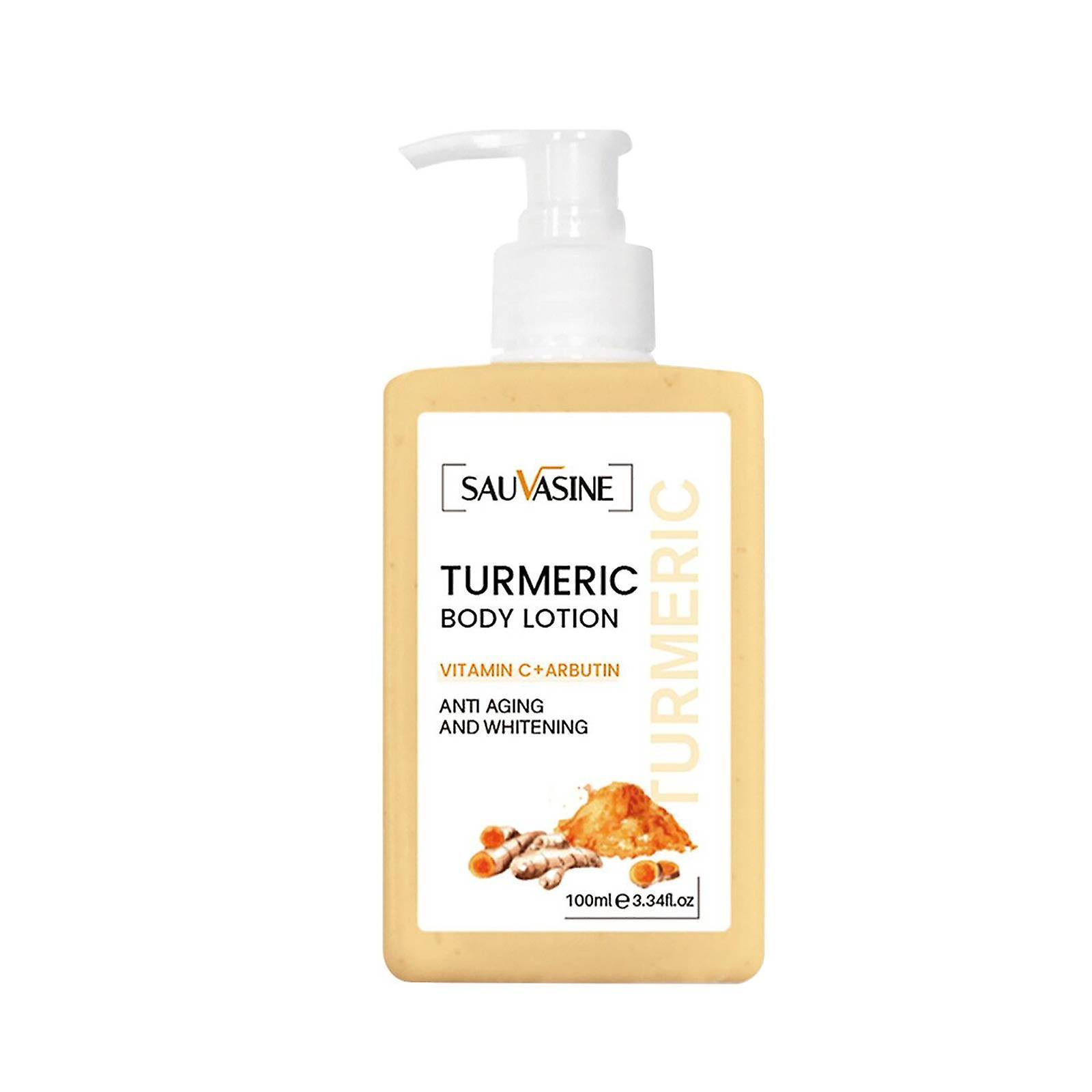 unbrand 100ml Body Lightening Cream Turmeric Body Lotion Long-lasting Moisturizes Skin Lightening Cream For Dark Skin Bodies A