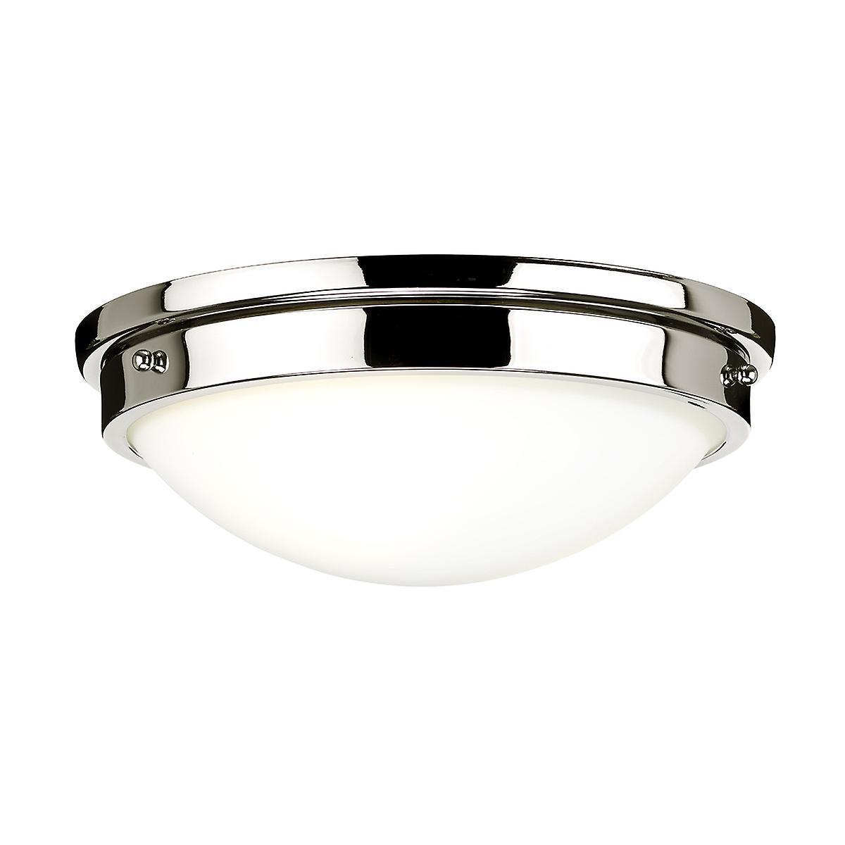 Gravity Round Flush Light Polished Nickel