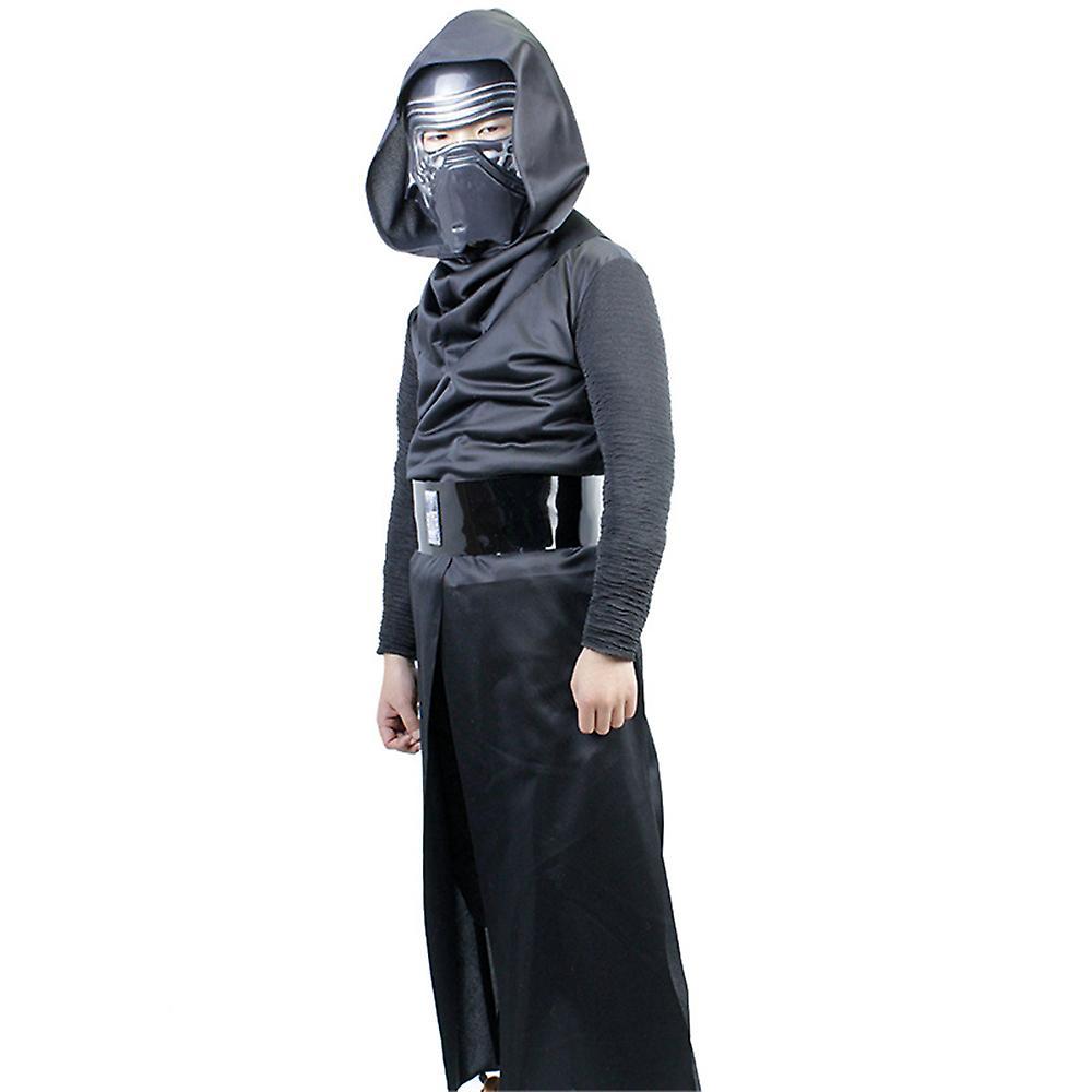 Eocici 3-14 Years Kids Teens Ben Solo Cosplay Kylo Ren Costume Jumpsuit Jedi Robe With Mask Fancy Dress Up Outfits Set Gifts 9-11 Years