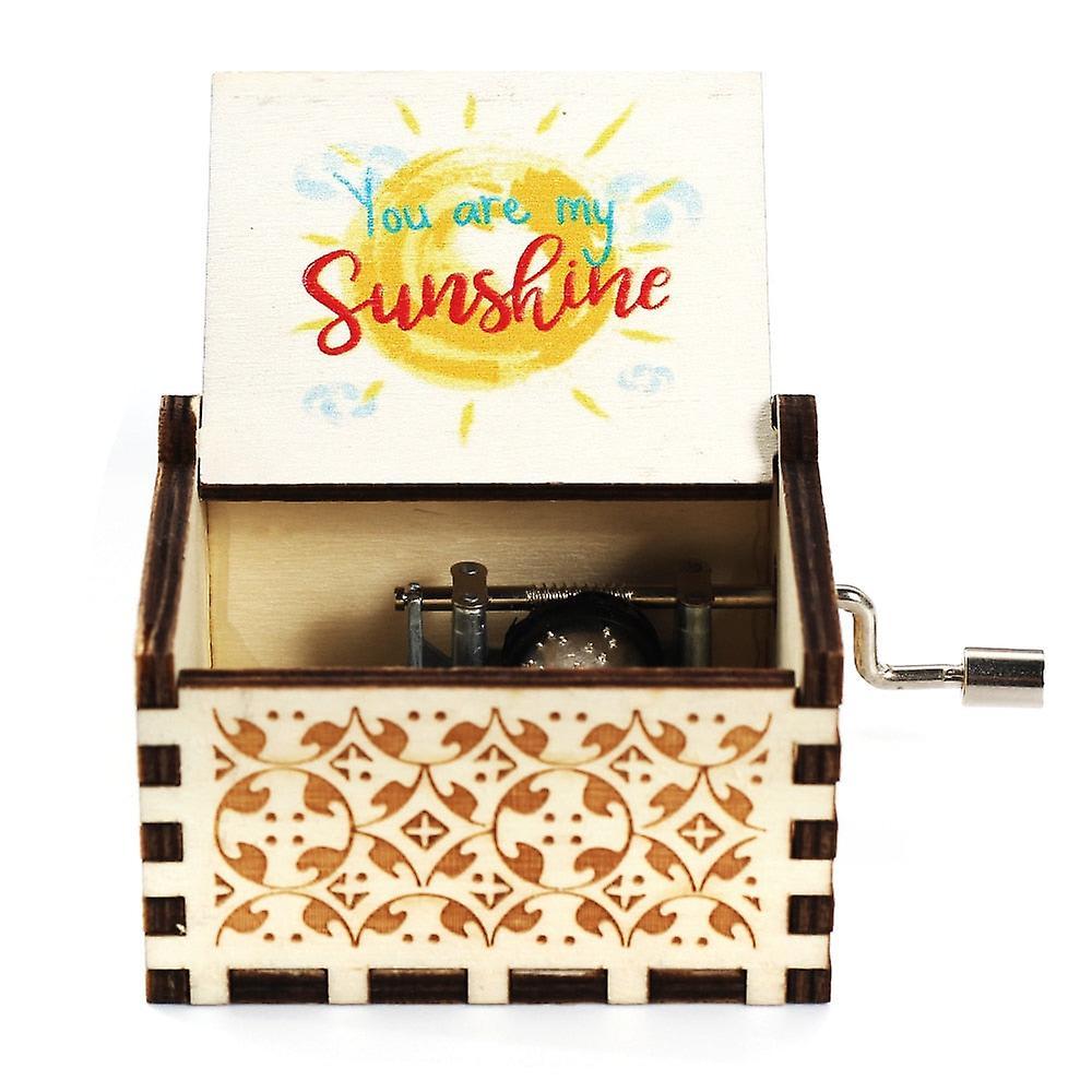 Slowmoose Hand Crank, Wooden Music Box To Someone Special you are My Sunshine-200006154