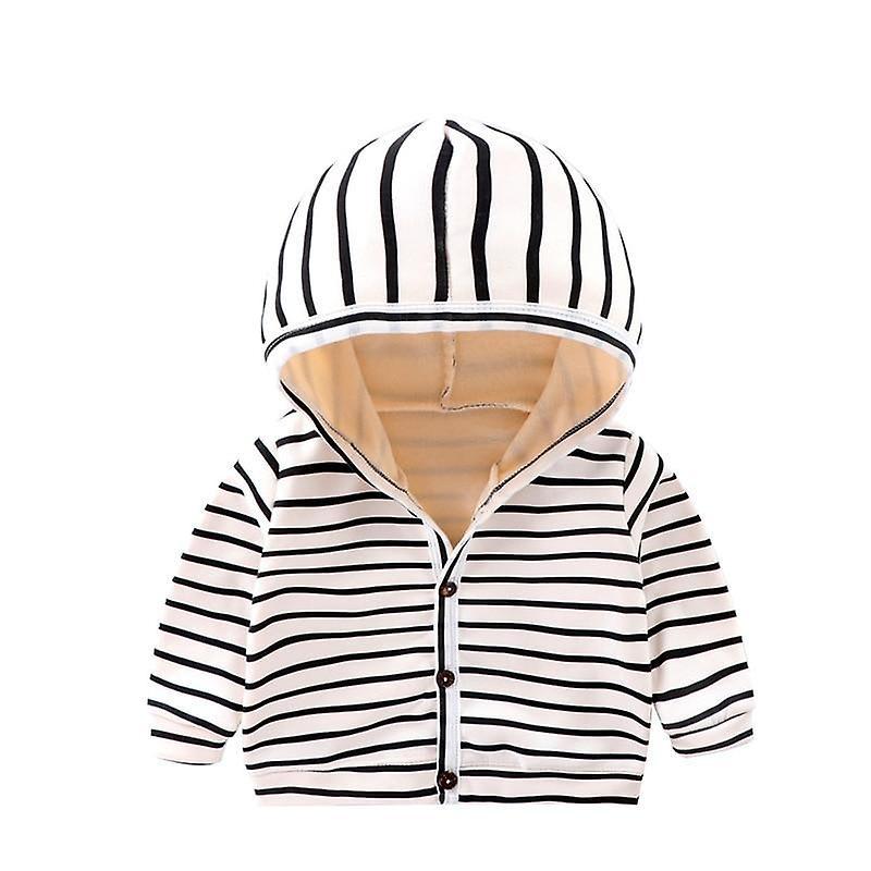 Slowmoose Baby Spring, Autumn Striped Clothes, Long Sleeves Coat Tops, Jacket 24M / WT0025-white3