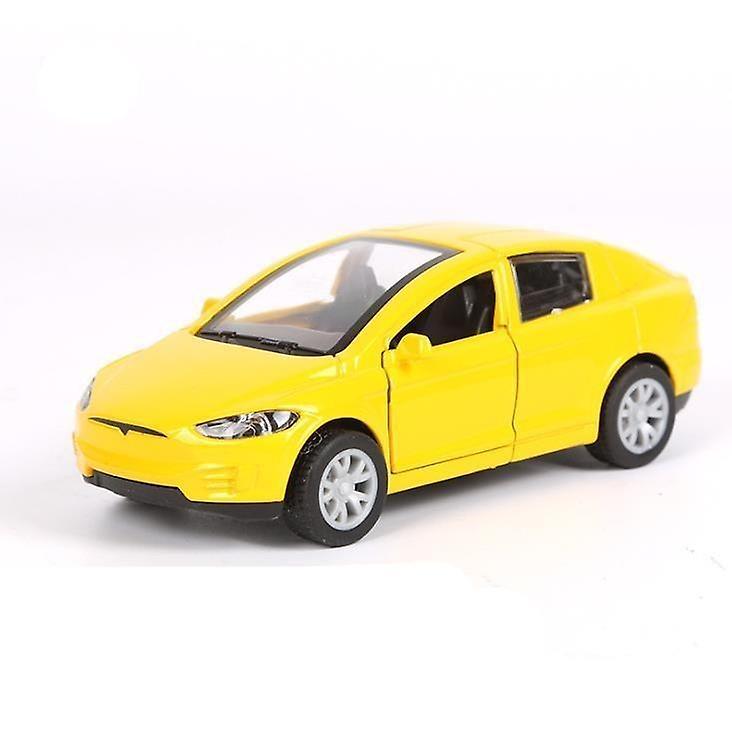 Slowmoose 1:32 Tesla Model X Alloy Diecasts & Vehicles Toy 136 Yellow