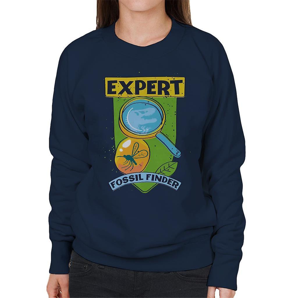 Jurassic Park Expert Fossil Finder Women's Sweatshirt Navy Blue XX-Large