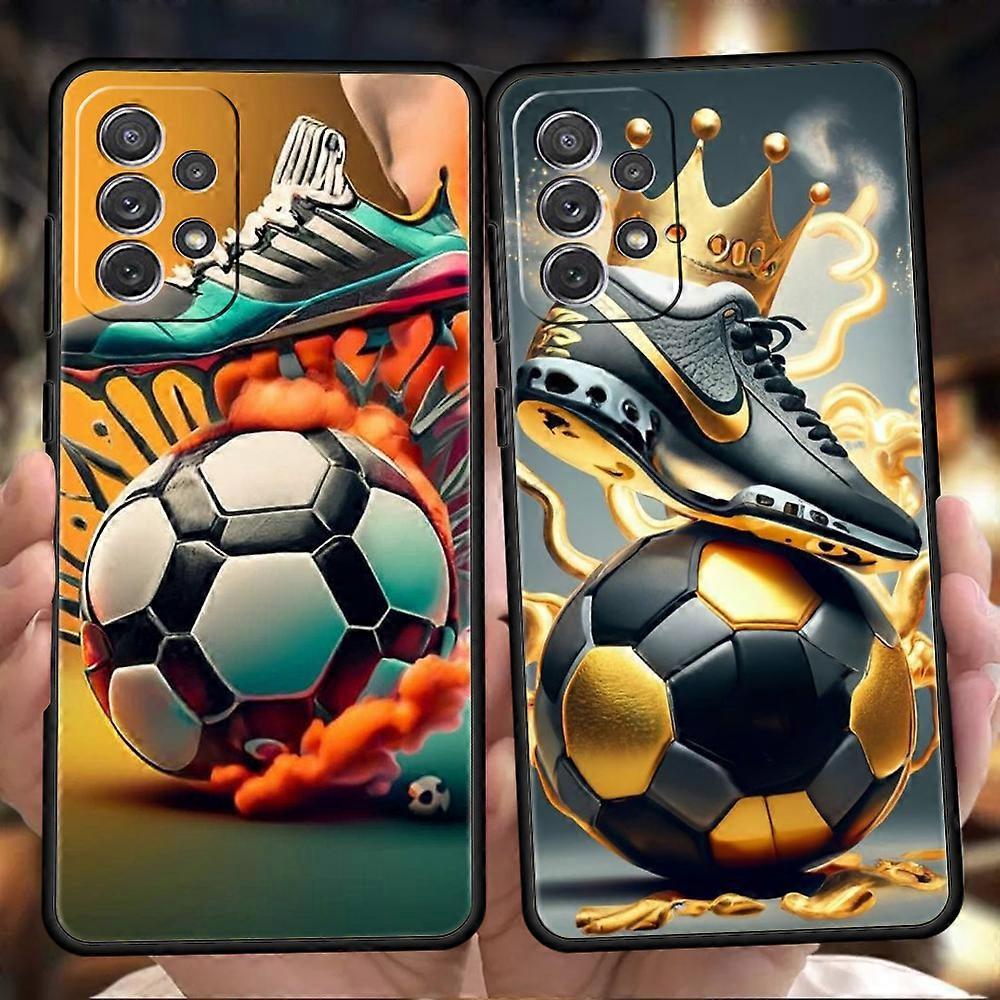 Xtiger Hot 2024 Football Sport Phone Case for Samsung Galaxy A15 A14 A25 A54 A34 A51 A71 A72 A73 A32 A52 A52S A11 A21S A31 A41 5G Soft Shell Bag a9...