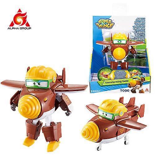 Super Wings 5 Inches Transforming Jett Dizzy Donnie Deformation Airplane Robot Action Figures Transformation Animation Kid Toys Todd