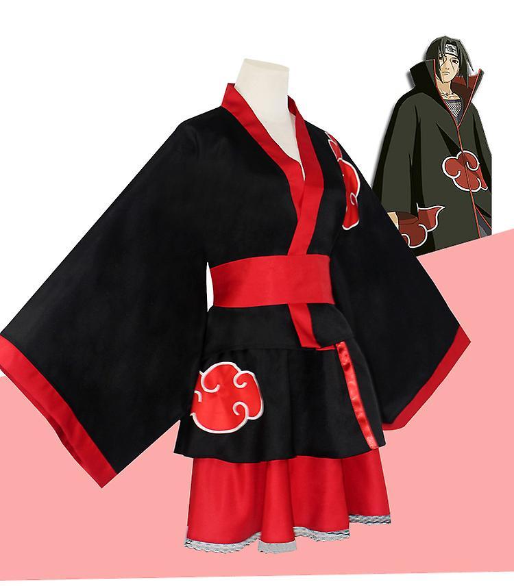 Initially Naruto Blast Cosplay Whirlpool Naruto Dawn Organization Cosplay Anime Costume red L