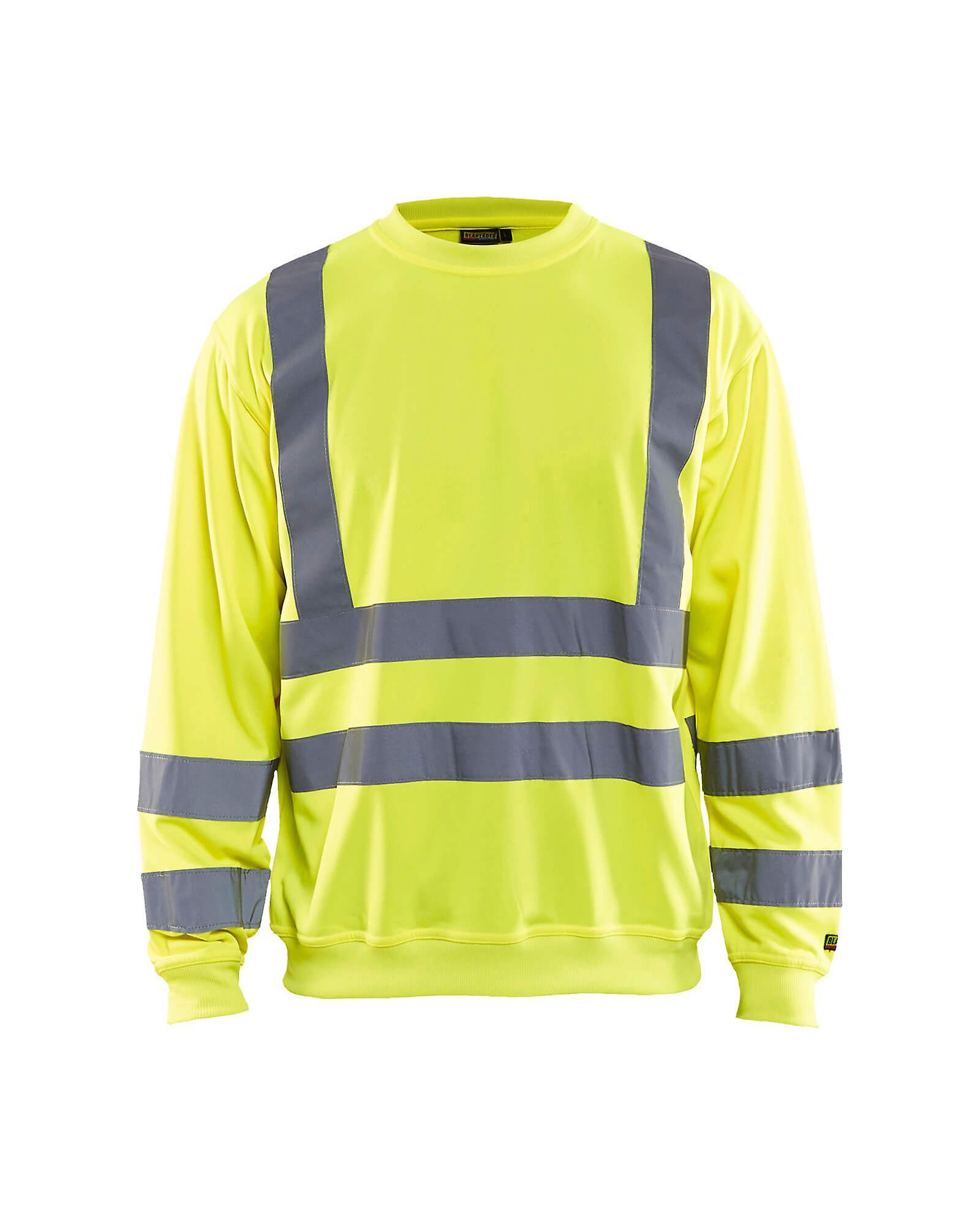 Blaklader 3341 work sweatshirt hi-vis - mens (33411974) Yellow Xl