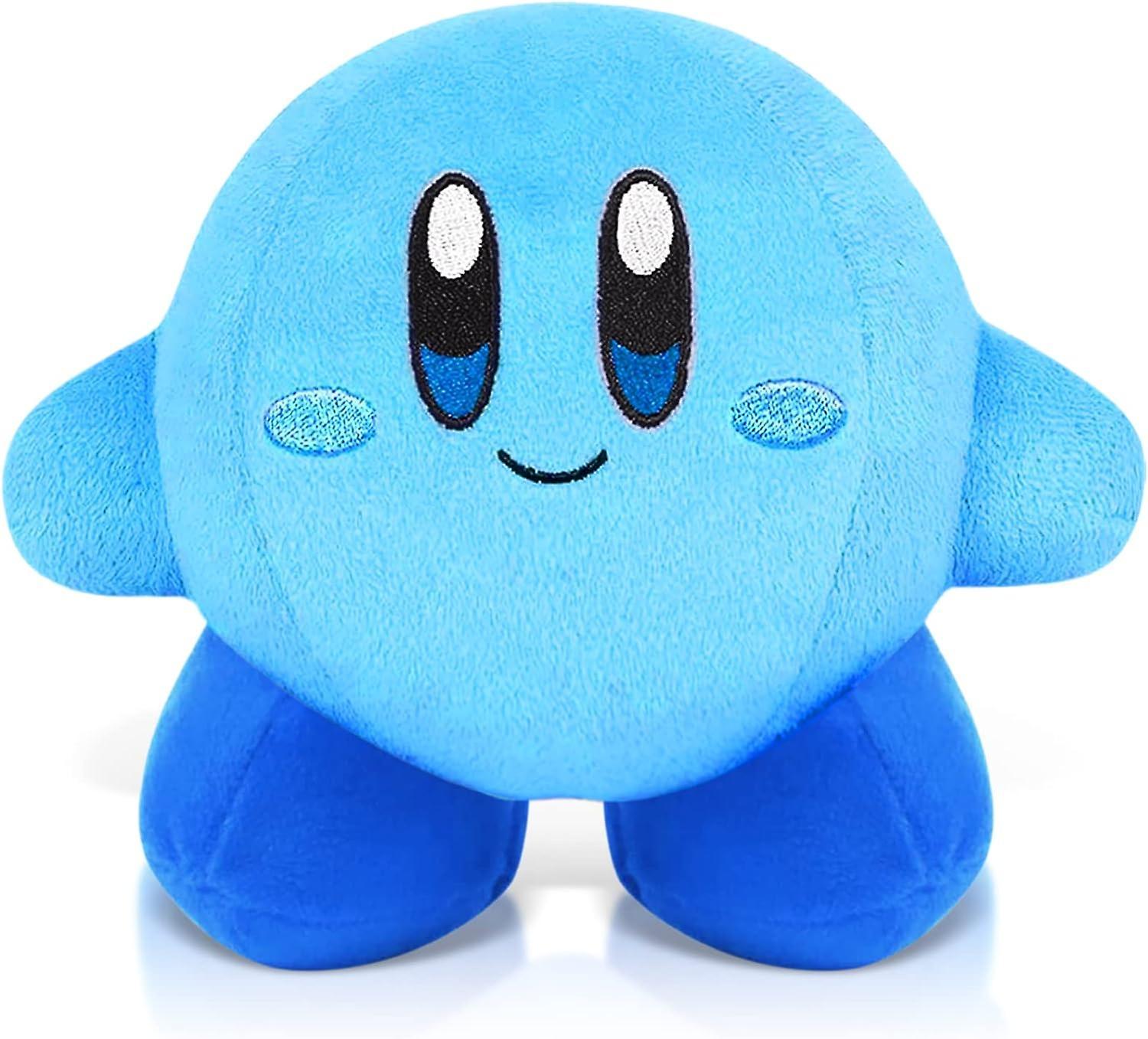 Wjiaer Kirby Plush Toy, 14cm Kirby Plush Toy, Kirby Plush Doll, Kirby Plush Toy Adorable Soft Stuffed Doll Kirby Plush Doll for Birthday Gift (Blue)